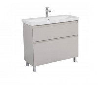 Тумба Aqua Rodos Элит (мокко глянец) с умывальником Elite (напольная) 100 см, 11292