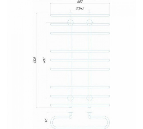 Полотенцесушитель электрический Deffi Британика П9 600x1000 Е левое подключение (Br 100.60.9 EL) Полотенцесушитель электрический Deffi Британика П9 600x1000 Е левое подключение (Br 100.60.9 EL)