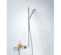 Душевой набор Hansgrohe Raindance Select E 120 EcoSmart 9 л/мин / UnicaS Puro 0,90 м, хром-белый (26623400)