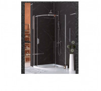 Душова кабіна Armaform Werra Premium 900x900x1950 (Aquaform) асиметрична півкругла (скло графіт)