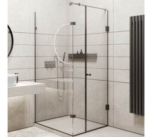 Душевая кабина EDEM 800x900 мм Black без поддона ручка кноб (WK/2/80x90/TRPO/W056) Душевая кабина EDEM 800x900 мм Black без поддона ручка кноб (WK/2/80x90/TRPO/W056)