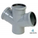 Крестовина Ø110 / 110 / 110 х 45° Fluger Plast