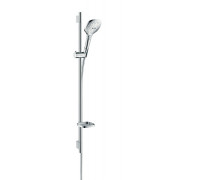 Душевой набор Hansgrohe Raindance Select E 120 3jet / UnicaS Puro 0,90 м, хром-белый (26621400)