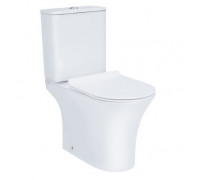 Унітаз-компакт Qtap Presto безобідковий з сидінням Soft-close QT24221217AW