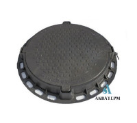 Люк высокий Ø775мм Fluger Plast черный