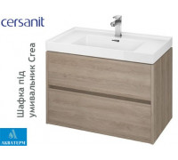Шафка під умивальник Cersanit Crea 80, дуб, арт. S924-009