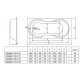 Ванна акрилова прямокутна Koller Pool Malibu 160х70