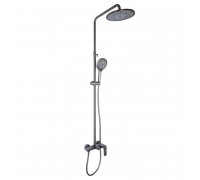 Душевая система для душа Qtap Slavonice на два потребителя QTSLA110GMB45913 Gunmetal Black PVD