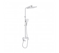 Душова система універсальна Qtap Swan Cascada на три споживача (з виливом) QTSWA111CRW45570 Chrome/White