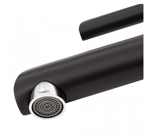 Смеситель для раковины Qtap Grand QTGRABCR001F Chrome/Black Смеситель для раковины Qtap Grand QTGRABCR001F Chrome/Black