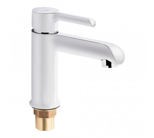Змішувач для раковини Qtap Grand QTGRAWCR001F White