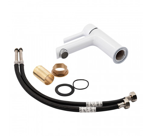Змішувач для раковини Qtap Grand QTGRAWCR001F White