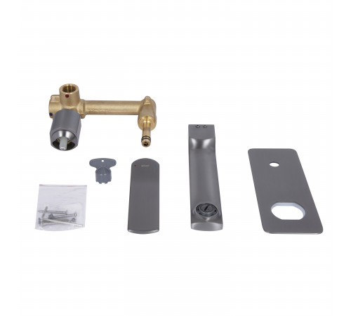 Смеситель для раковины Qtap Slavonice скрытого монтажа QTSLA273GMB45920 Gunmetal Black PVD Смеситель для раковины Qtap Slavonice скрытого монтажа QTSLA273GMB45920 Gunmetal Black PVD