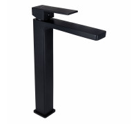 Смеситель для раковины Gemini высокий Black Matt, 45678 Qtap