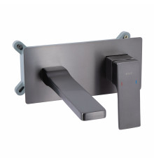 Змішувач для раковини Qtap Gemini прихованого монтажу QTGEM273GMB45695 Gunmetal Black PVD