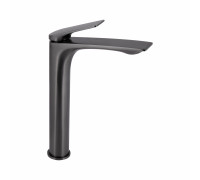 Смеситель для раковины Qtap Vlasta New высокий QTVLA269GMB45653 Gunmetal Black PVD