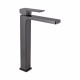 Смеситель для раковины Gemini высокий Gunmetal Black PVD, 45680 Qtap