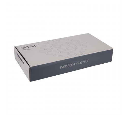 Смеситель для раковины Gemini высокий Gunmetal Black PVD, 45680 Qtap
