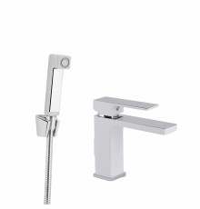 Смеситель для раковины Qtap Gemini (с гигиеническим душем) QTGEM272CRW45691 Chrome/White