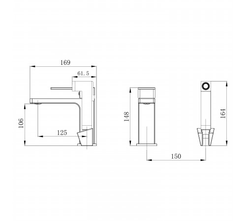 Смеситель для раковины Qtap Gemini (с гигиеническим душем) QTGEM272CRW45691 Chrome/White Смеситель для раковины Qtap Gemini (с гигиеническим душем) QTGEM272CRW45691 Chrome/White