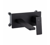 Смеситель для раковины Qtap Gemini скрытого монтажа QTGEM273BLM45694 Black Matt