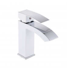 Змішувач для раковини Qtap Swan Cascada QTSWA270CRW45568 Chrome/White-foto-1