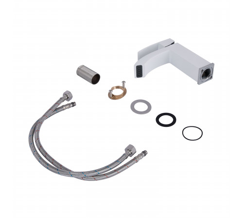 Смеситель для раковины Qtap Swan Cascada QTSWA270CRW45568 Chrome/White Смеситель для раковины Qtap Swan Cascada QTSWA270CRW45568 Chrome/White