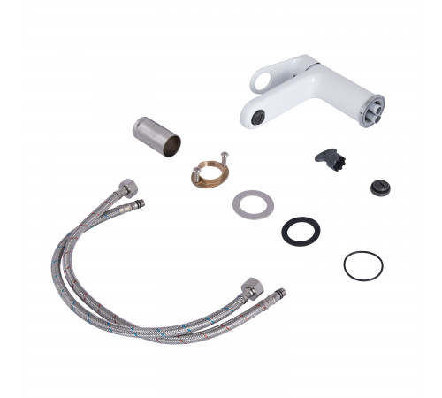 Смеситель для раковины Qtap Jay QTJAY270CRW45551 Chrome/White Смеситель для раковины Qtap Jay QTJAY270CRW45551 Chrome/White