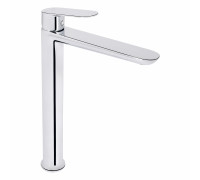 Смеситель для раковины Evia высокий Chrome, 47577 Qtap