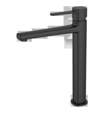 Смеситель для раковины высокий Invena Glamour BU-02-W04 черный