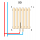 Радиаторы дизайнерские Praktikum 1 H-1800 мм, L-463 мм Betatherm нижнее подключение
