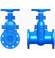 Чугунная задвижка с латунным уплотнением клина длинная Wato DN200 PN16