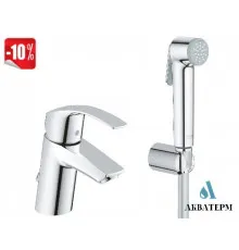 Смеситель Grohe Eurosmart для умывальника S-Size с гигиеническим душем арт.23124002