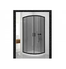 Душова кабіна Armaform Elbe Black Standart 900x900x1900 (Aquaform) півкругла розсувна R 550