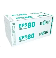 Плита пенополистирольная Столет ПСБ-С-25 EPS-80 1000х500х40 мм (14.0-15.1 кг/м3). Цена за шт