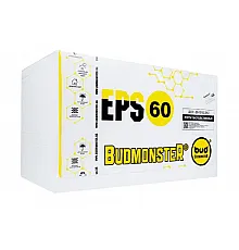 Плита пінополістирольна Budmonster EPS-60 1000х500х20 мм (13 кг/м3). Ціна за шт