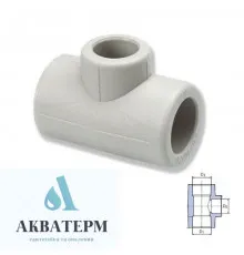 Трійник перехідний Wavin Ekoplastik (Чехія) 25x20x25 мм (STKR02520X)