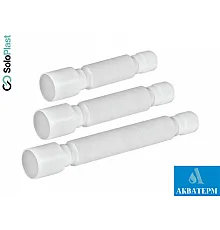 Отвод гибкий складывающийся к сифону для мойки/умывальника SoloPlast, D 40×50 мм, L-400 мм (арт.Г0454.00)