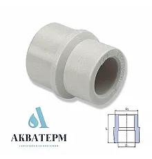 Муфта переходная внутренняя/наружная Wavin Ekoplastik (Чехия) 25x20 мм (SRE12520XX)
