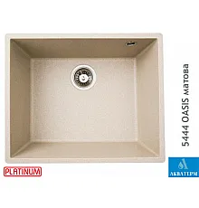 Гранітна кухонна мийка Platinum 5444 OASIS матова Сафарі