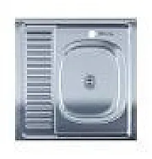 Мойка Imperial 600х600х175 / 180 накладная квадратная Satin 6060-R