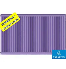 Стальной радиатор Stelrad 33 (цвет RAL-4005) Compact 400x1100 боковое подключение