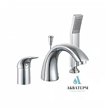 Смеситель Aqua Rodos UMBRA для ванны врезной на 3 отверстия (4823065804088)