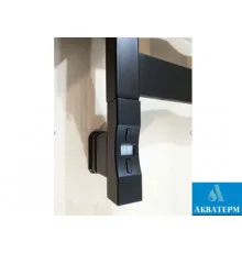 ТЕН для рушникосушки/радіатора Heatpol Black 0,3 кВт 1/2″, 30x30, прихований монтаж