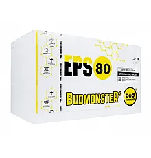 Плита пінополістирольна Budmonster EPS-80 1000х500х20 мм (15 кг/м3). Ціна за шт