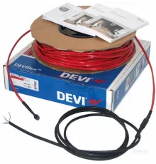 Тепла підлога DEVIflexTM 18T. 10 м2, 82 м. Нагрівальний кабель двожильний із суцільним екраном 