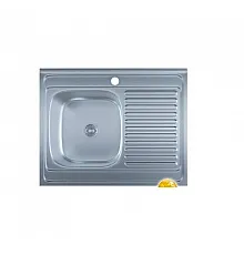 Мойка Imperial 800x500х175 / 180 накладная прямоугольная Satin 5080-L