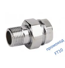Сгон - американка SD Forte 3/4"прямой хром SF192W20