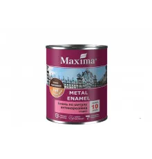 Эмаль антикоррозийная по металлу 3в1 гладкая Maxima белая (0.75 л)