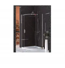 Душова кабіна Armaform Werra Premium 900x900x1950 (Aquaform) асиметрична півкругла (скло графіт)